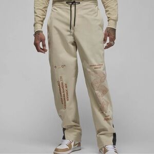Nike Jordan Flight Heritage Men's Woven Pants Khaki Loose Fit SZ S NWT Ret. $150